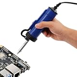 Entlötwerkzeug Kunststoff mit 4 Düsen – 2-in-1 Entlötgerät mit Heizfunktion – Professioneller Lötzinnentferner für PCB Reparatur – Ergonomischer Zinnabsauger mit Überhitzungsschutz
