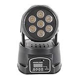 Modern Mini Moving Head Beam Bühnenlicht Disco Partylicht DJ Club Show Schwarz