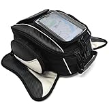 Dracarys Magnetic Motorcycle Tank Bag - Oxford Schwarz Motorrad Tasche Reise Outdoor-Sporttasche Gepäck Starke Magnetische Tasche für die Meisten Motorräder