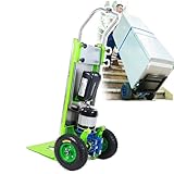 Electric Stair Climbing Hand Trucks, Elektrischer Treppensteiger-Wagen, Maximale Belastung 220 kg, Arbeitssparende Sackkarre mit Teleskopgriff, bürstenloser 800-W-Motor, 48-V-24-A-Lithiumbatterie