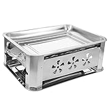 VICASKY Buffetplatte Für Grill Und Chafing Dish Rechteckige Servierplatte Für Unterhaltsame Buffetgerichte Und Fischgerichte Robuster Und Langlebiger Grillzubehör