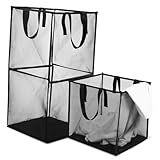 GLEAVI 2 Stück Faltbare Wäschekörbe Hochkapazitive Aufbewahrung für Schmutzige Kleidung Langlebig aus Leicht und Einfach zu Reinigen für Jede Wohnung