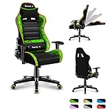 huzaro Ranger 6.0 Gaming Stuhl für Kinder Bürostuhl Schreibtischstuhl Armlehnen ergonomisches modernes Design Nacken- und Lendenkissen Kunstleder Wippfunktion Pixel
