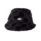 RICEEL Wintermütze Damen Mädchen Fischerhut Kunstpelz Bucket Hut Faltbare Winddichte Eimer Hut Damenmütze Winter Warme Mütze für Outdoor Alltag Freizeit