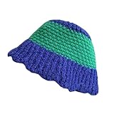 Strickmützen Hüte Mützen Caps Beanie Mütze Beanie Herbst Winter Gestrickte Fischermütze Damen Patchwork Kontrast Fischerhüte Outdoor Weibliche Faltbare Beckenkappen