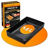 Durandal Grillschale für den Grill und Backofen - Grillmatte für Gasgrill & Holzkohlegrills mit Antihaftbeschichtung - Barbecue Schale Einfache Reinigung - Grill Zubehör - Grillpfannchen - Grillpfanne