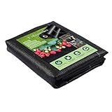 X-shuan Unkrautvlies, Gartenvlies wasserdurchlässig, Unkrautfolie 90g/m², Unkrautflies für Garten mit UV-Stabilisierung, Mulchfolie – 1m x 10m