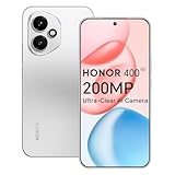HONOR 400 Smartphone 5G 512GB/8GB RAM, 200MP Ultra-Klare AI Kamera, 6,55 Zoll AMOLED Display 120Hz 5000Nits, Snapdragon 7 Gen 3, 5170mAh Akku, IP65, Dual-SIM, NFC, Android 15, Silber