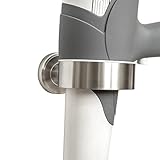 Ambiente Serie – Halterung für Haartrockner, Handtuchhalter aus Edelstahl, matt, Wandmontage