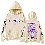 Generisch Damen Herren 𝑲𝒑𝒐𝒑 𝑫𝒆𝒎𝒐𝒏 𝑯𝒖𝒏𝒕𝒆𝒓 Hoodie Rumi Kapuzenpullover Sweatshirt Zoey Kostüm