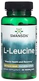 Swanson - AjiPure L-Leucine 500 mg | Unterstützung für Muskelwachstum und Regeneration - 60 Kapseln