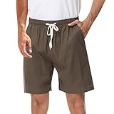 Generisch Gym Shorts, Herren Athletic Shorts Outdoor Marathon Workout Mit Kordelzug Sport Hose Shorts Sport Kurz Fitness Shorts Jogginghose Baumwolle Basketball Shorts Workout Sport (L