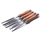 4-teiliges halbrundes Stechbeitel-Set aus Chrom-Vanadium-Stahl, Tischler-Holzschnitzbeitel, Hohleisen, DIY-Holzbearbeitungsbeitel, 8 mm, 12 mm, 18 mm, 25 mm (Klingengröße: 4 Stück) (4 Stück)