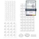 Gummipuffer Transparent,moinkerin 120 Stück Schutzpuffer Gummipuffer Selbstklebend Anschlagpuffer Anti-Rutsch-Puffer für Türen, Schränke, Tastatur Sonstiger Haushaltsgebrauch （10-12.7mm）