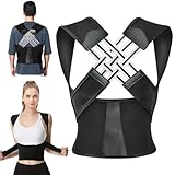 Verstellbarer Rückenhaltungsgürtel,Haltungskorrektur, Haltungstrainer für Frauen Männer,Rückenstütze vollständig für Wirbelsäule und Schulter, bietet Schmerzlinderung im Nacken und in der Schulter,XXL
