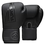 Flintronic Boxhandschuhe, 12OZ Kickboxhandschuhe, Boxing Gloves, Thai Boxhandschuhe Damen und Herren für Muay Thai, MMA, Kampfsport, Kickboxen, Sparring