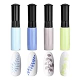 Nagellack Set Stempeln polnischen Nagel Pigment Linie zeichnen bunter Nail Art Nageldesign Maniküre Drucken Malerei Werkzeug 4 Farben 10ml