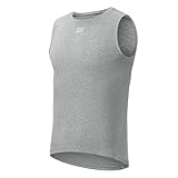 ROCKBROS Road to Sky Ärmelloses Merino Fahrrad Unterhemd, Wärmendes Funktionsshirt aus Merinowolle für Herren und Damen, Geruchshemmend, für Radfahren, Fitness, Laufen