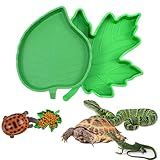 oruola 2 Stück Blatt Futternapf Reptilien,Reptilien Wasserschale,Terrarium Napf,Näpfe für Reptiliens & Amphibien,Wasserschale Terrarium,Igel Schale für Schlange,Schildkröte,Gecko,Landschildkröte