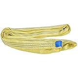 ViaGasaFamido 65 Mm Breit Gelber Pes Rundschlinge 3T -Lager Endlos Design Flexibler Ringform für Schiff, Maschinen, Anschluss, Transport und Elektrische Leistung (6M)