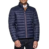 Tommy Hilfiger Herren Ultra Loft Lightweight Packable Puffer Jacket (Standard und Big & Tall) Daunenalternative Mantel, Mitternacht/Ausflug, einfarbig (Midnight//Getaway Solids), L
