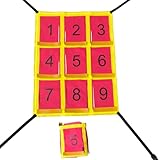 Wurf-Zonen-Zielscheibe für Softball | Wurfwerkzeug mit 9 nummerierten Rastern | Trainingsausrüstung, Werkzeuge zur Verbesserung der Genauigkeit der Bodenfreigabe