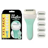 WILKINSON SWORD - Intuition Sensitive Care Für Frauen | Kein Rasiergel Erforderlich | Rasiergriff + 6 Klingen Nachfüllpackung