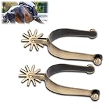 Pferdesporen aus Metall sporen für cowboystiefel Vintage-Zinklegierung, Rostfrei, Westernsporen, Professionell, mit Ausrüstung für Männer Zum Reiten cowboy sporen gold Otros Productos