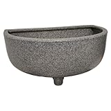 Varile Multifunktionales Kunststoff Ausgussbecken in Granit/Steinoptik mit kombi Anschluss für Garten, Camping und Wohnmobile – Inklusive Haarsieb, Zubehör und robustem Design (Granit)