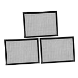 BESPORTBLE 3 Stück Bbq Grillmatten aus Hitzebeständigem PTFE Wiederverwendbare Antihaftbeschichtete Grillmatten mit Mesh Design für Gleichmäßige Hitzeverteilung Geeignet für Wiederverwendbar