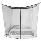 Kustimantu Für Bett | Bettvorhänge - Tragbarer Baldachin Schutz Sicherheit Schwarzer Vorhang für Reise Schlafsaal Outdoor Terrasse Apartment