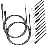 HOMSFOU 8St Verlängerungskabel Kabel für Kopfhörer Audio-Klinkenkabel Audiokabel Draht speaker cables lautsprecherkabel audio funkübertragung Stereokabel Laptop-Kabel Steckerkabel PVC