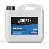 KOIPON Teichklar 5L Teichwasseraufbereiter für klares Teichwasser | Teichklärer gegen Schwebealgen, grünes und trübes Wasser | Reduziert Phosphat und Schwermetalle