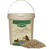 Lyra Horse® | 3,8 kg Senior Mineralfutter Pferdefutter im Eimer | Pellets aus Luzerne, Soja & Leinschrot | Ausgewogene Nährstoffquelle | Hochwertiges Futter für ältere Pferde | Reich an Ballaststoffen