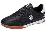 JAKO Fußball Schuhe Unisex Training Sport Fussballschuhe NonMarking Hallenschuhe Sportschuhe J-SI Signature in Weiß/Schwarz in Größe 43