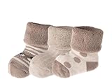 Jacob's Erstlingssöckchen mit Vollfrottee 3er Pack Bärchenmotiv Größe 0-3 Monate