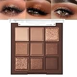Lilbitty Nude Brown Eyeshadow Palette, Rose Gold und Dark Brown Bronze, Highly Pigmented Cream Eyeshadow Palette, Long Lasting und Natural-Looking für Brown Eyes