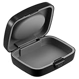 Ciieeo Kleines Hörgeräteetui Stoßfest Wasserabweisend mit Auslaufsicherem Deckel Tragbare Hörgerätebox für Unterwegs