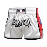 ZAMETTER Boxanzug, Sanda-Shorts, Muay Thai, Freikampf-Trainingsanzug, Boxkleidung (XL, Weiß)