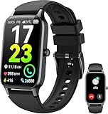 Smartwatch Herren Damen, 1,57' HD Fitnessuhr Herren mit Telefonfunktion, Wasserdicht Smart Watch 110+ Sportmodi, Fitness Tracker mit Herzfrequenz Schlafmonitor Schrittzähler, Sportuhr für Android iOS