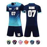Trikot mit Eigenem Namen Nummer Logo, Personalisiert Fußball Trikots für Kinder/Erwachsene, Trikot Selbst Gestalten Fußball für Junge Herren #11