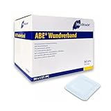 Wundpflaster Steril 8x10cm 50 Stück, Steriler Wundverband Pflaster Sensitiv Saugstark & Hautfreundlich, Wundauflage nicht haftend 4x5cm Akute Wundversorgung+E-Book (über Gesundheit)