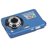 Leichte 4K-Digitalkamera, 48 MP, 2,7-Zoll-LCD-Display, 8-facher Zoom für Vlogging-Fotografie, Minikamera mit Fülllicht, Geeignet für und Anfänger (Blue)