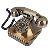 WX 3011# Antik-Bronze-Telefon, Vintage-Festnetztelefon, Desktop-Anrufer, Heimbüro, Lärmrabatt Hilft, Außengeräusche Niedrig zu Halten, um den Küchenbereich zu schonen. Dieser