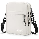 MOCOCITO Umhängetasche, Schultertasche für Herren, Kuriertasche aus Nylon, Messenger Bag für Tägliches Leben Reise(Groß-Beige)