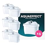 AQUAEFFECT MAX+ Wasserfilter-Kartusche 6 Stück I Kompatibel mit BRITA MAXTRA+ Wasserfilter-Kanne I Wasserfilterkartuschen gegen Chlor und Kalk I besserer Geschmack I 150L oder 30 Tage Filterleistung
