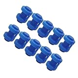 BUBEFSKD 10 Stück Universals Trampolin Kantenschutz Haltbarkeit Rahmen Sicherheitskappen Für Einfache Installation Trampolin Hakenabdeckung