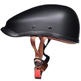 WZGGTEAM Retro Motorrad Halbhelm, Halbschalenhelm Motorradhelm mit ECE-zertifizierter, Baseball Cap Rollerhelm, Personalisierter Retro-Helm, Motorradhelme für Männer und Frauen