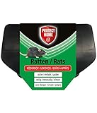 PROTECT HOME Ratten Köderbox für Rattengift, sichere Ausbringung von Rattenködern, 1 Stück