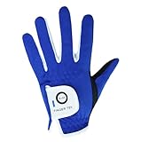 Golfhandschuhe für Kinder, Jugendliche, Kleinkinder, Jungen und Mädchen, 1 Stück, linke Hand, atmungsaktive Mikrofaser, Synthetik, Rechtshänder, Golferhandschuh für Alter 4–13 Jahre, Blau, Größe M